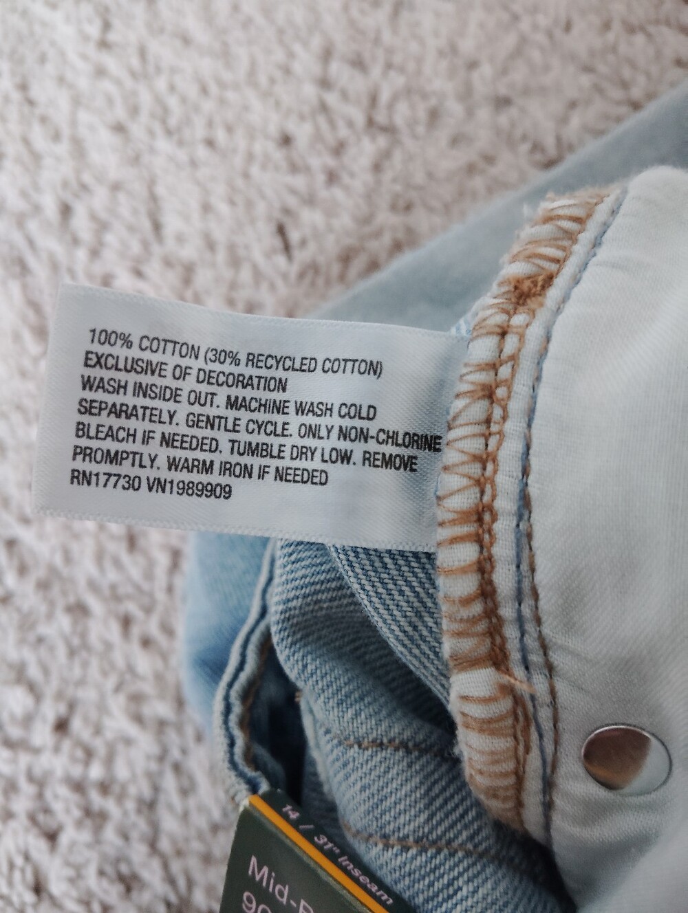 Wild Fable Mid Rise Wide Leg Jeans - Picture 6 of 7